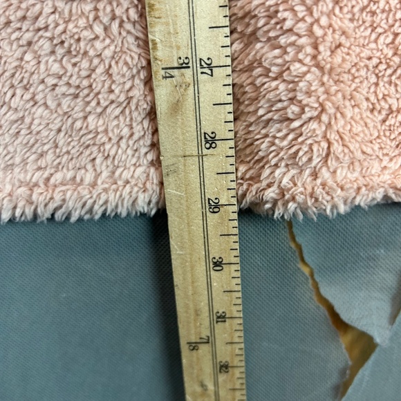 Koolaburra by UGG Blush Pink Cozy Shaggy Plush Cardigan Rib Detail Large - Picture 9 of 10